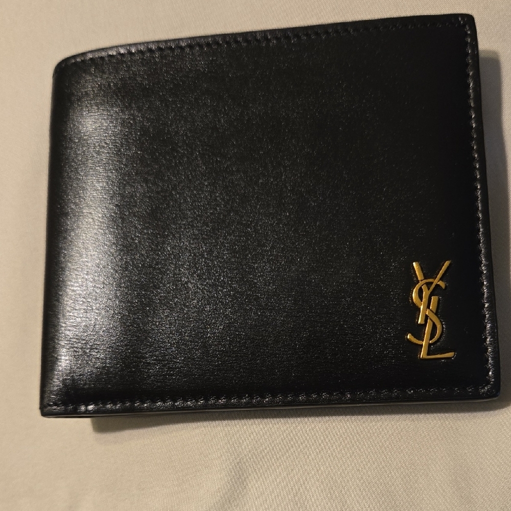 COPY - Yves Saint Laurent Gold and Black Wallet Sleek Design